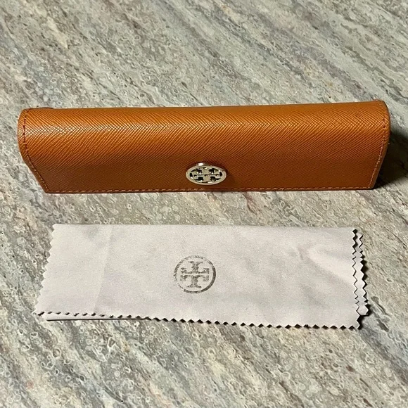 Tory Burch Eyeglasses Case with new cleaning cloth s-l400.jpg main image 4